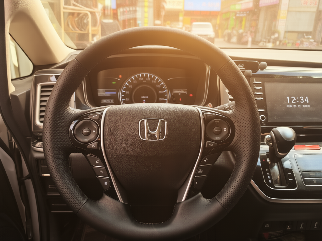 本田汽车 黑色真皮方向盘套 适配款