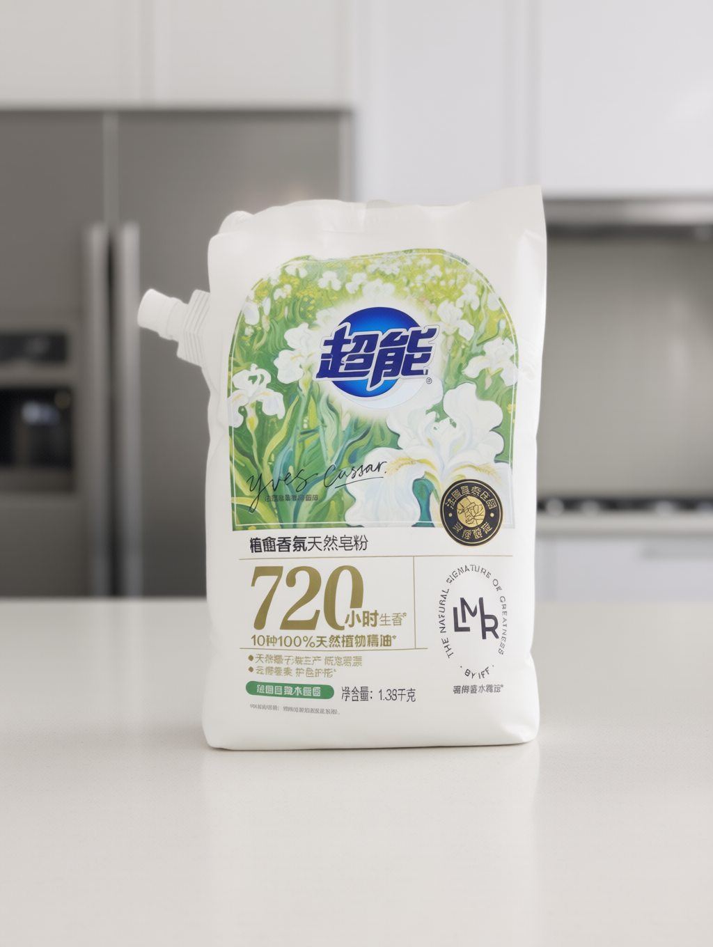 超能 植愈香氛天然皂粉 1.38kg 法国白鸢木檀香详情图3